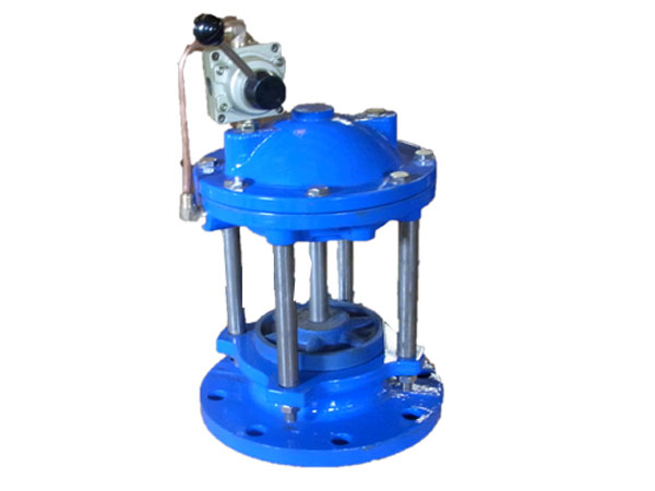 　手動隔膜池底排(pai)泥閥